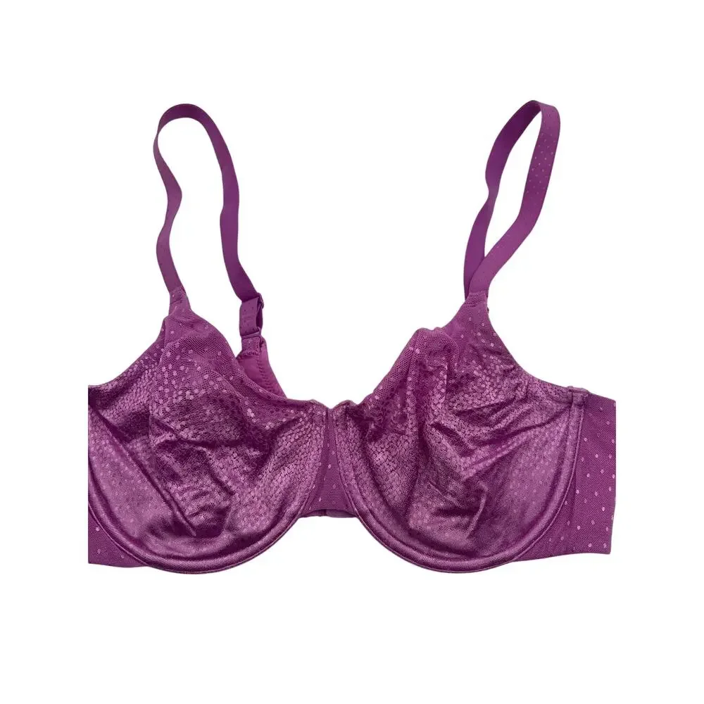 WACOAL 855303 BACK APPEAL SMOOTHING UNDERWIRE BRA PURPLE 34DD
